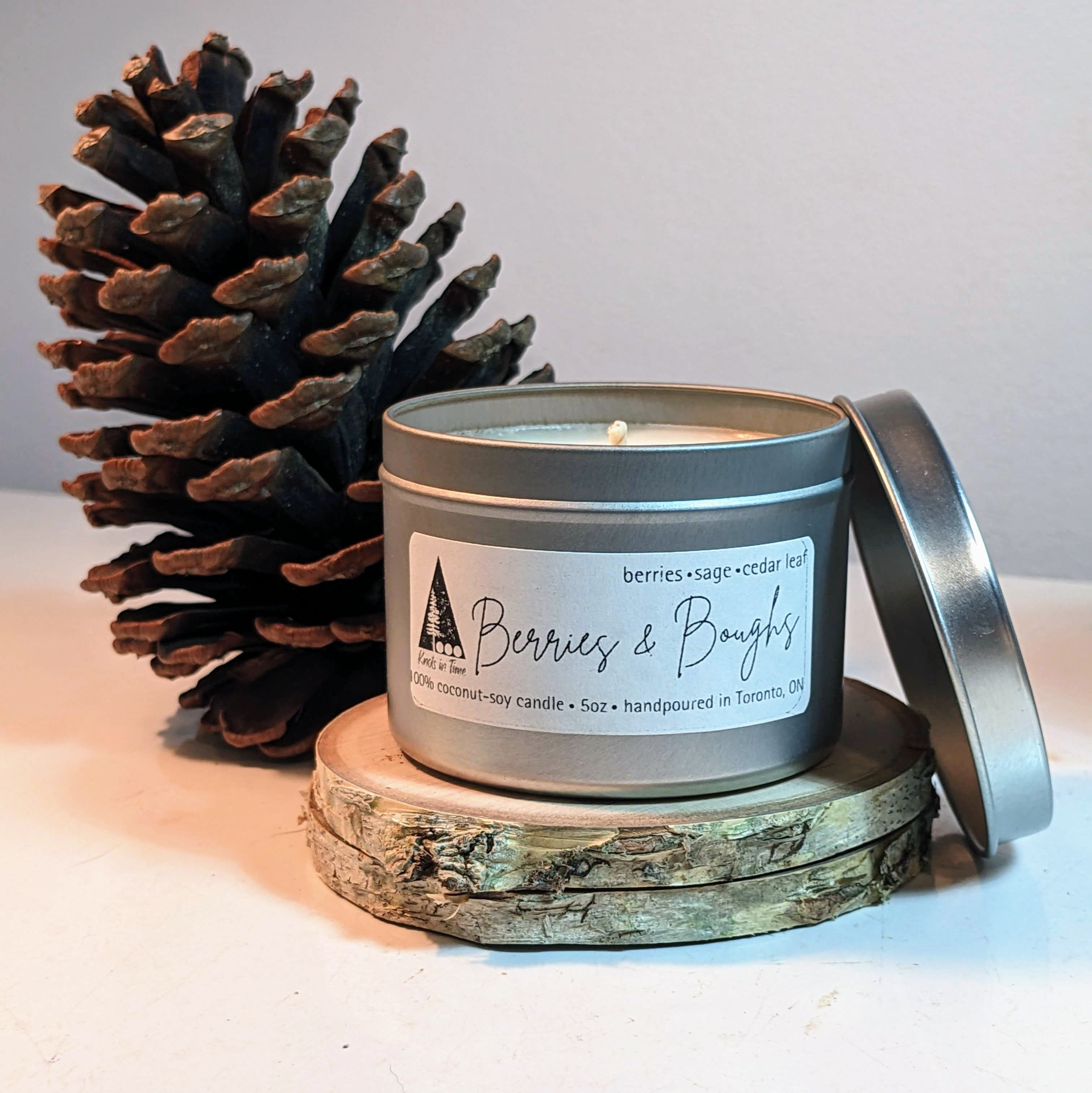 Berries & Boughs 5oz Tin Candle