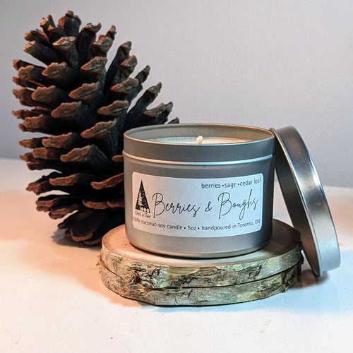 Berries & Boughs 5oz Tin Candle