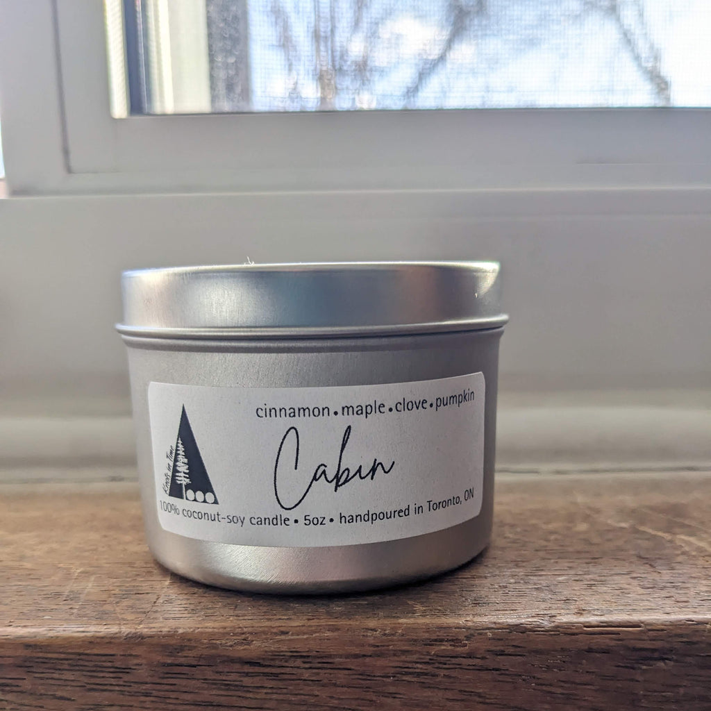 "Cabin" 5oz Tin Candle