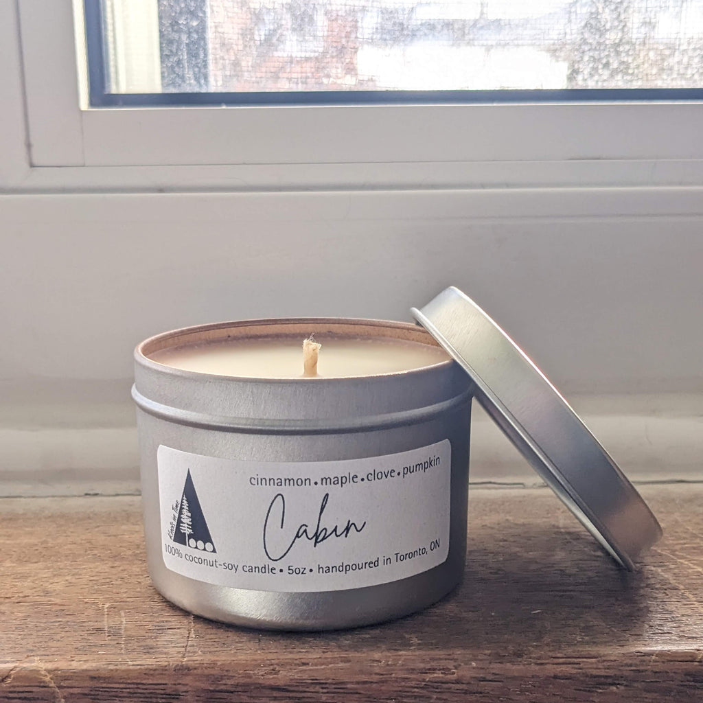 "Cabin" 5oz Tin Candle